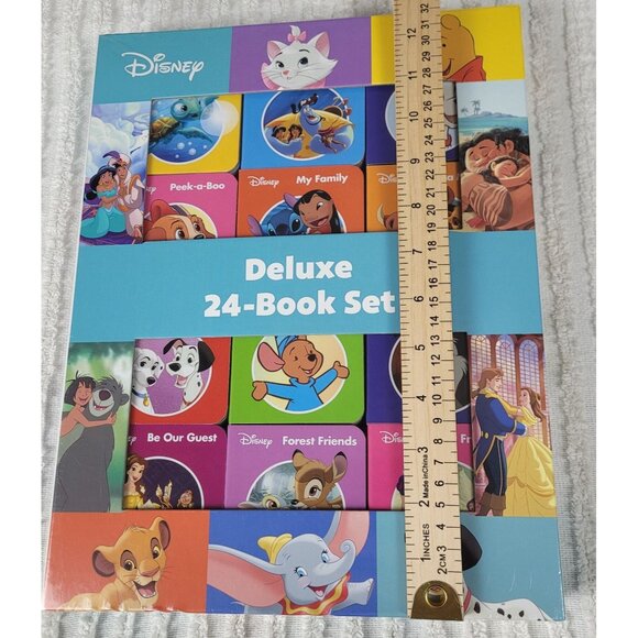 Pixar Disney Deluxe 24 Book Block Set Toddler Early Learner Reader Educational - Picture 7 of 8